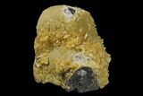 Fluorescent, Yellow Calcite Crystal Cluster - South Dakota #170698-1